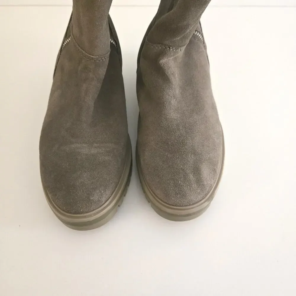Cougar Neptune Suede Knit Cuff Primaloft Waterproof Ankle Boots US 9